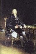 Francois Pascal Simon Gerard Portrait of French stateman Charles Maurice Talleyrand-Perigord painting
